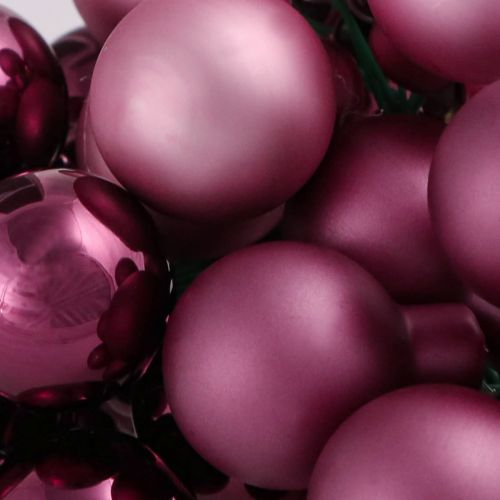 Floristik24 Christmas decoration mirror berries pink berry Ø25mm 140 pcs