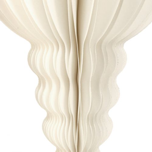 Product Christmas decoration for hanging paper drops white H80cm