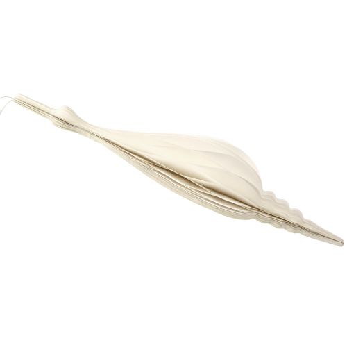 Product Christmas decoration for hanging paper drops white H80cm