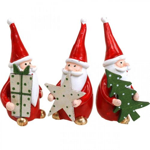 Floristik24 Christmas figures Santa Claus decoration figures H8cm 3pcs