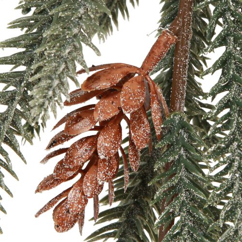 Product Christmas garland fir garland cones frost 180cm