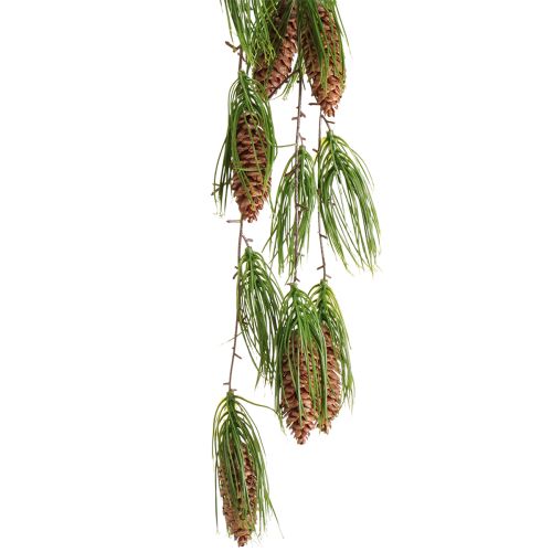 Christmas garland artificial fir green 6 cones 78cm