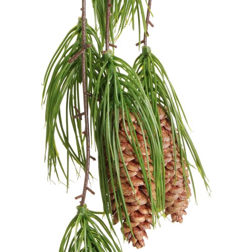 Product Christmas garland artificial fir green 6 cones 78cm
