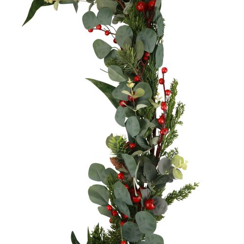 Floristik24 Christmas garland fir garland artificial eucalyptus conifer berry branch 160cm