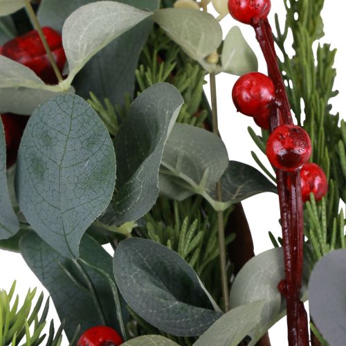 Floristik24 Christmas garland fir garland artificial eucalyptus conifer berry branch 160cm