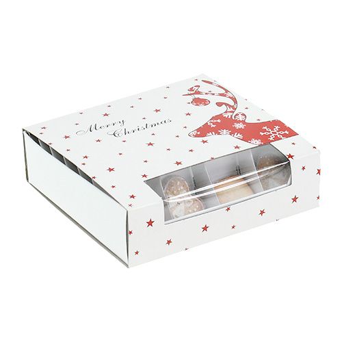 Floristik24 Christmas biscuit white 3cm - 3,5cm 24pcs