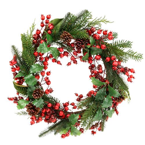 Christmas wreath decorated Ø60cm