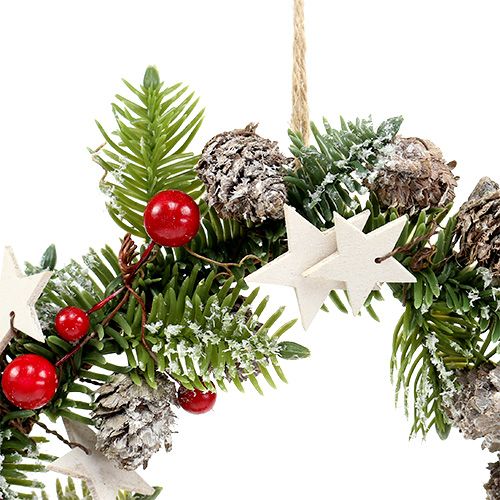 Product Christmas wreath with cones, berries Ø20cm 2pcs