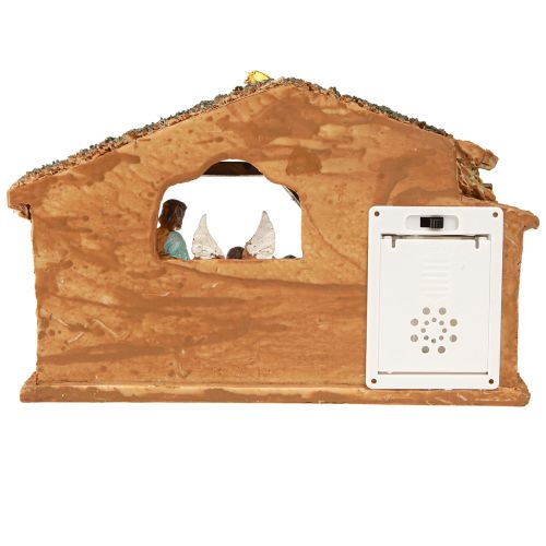 Product Christmas Nativity Scene with Figures and LED Hand Painted 23×14cm