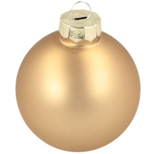 Floristik24 Christmas bauble trio gold &amp; rosé – elegant set of 3 with shine and style 5 cm 24 pcs