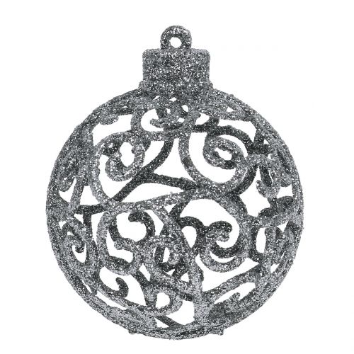 Product Christmas ball silver Ø6cm 16 pcs