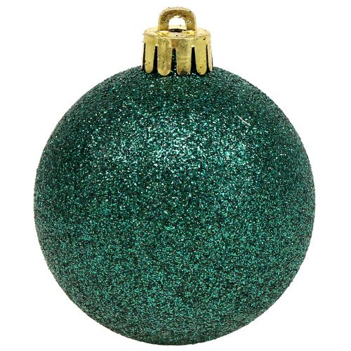 Product Christmas ball emerald green mix Ø6cm 10pcs