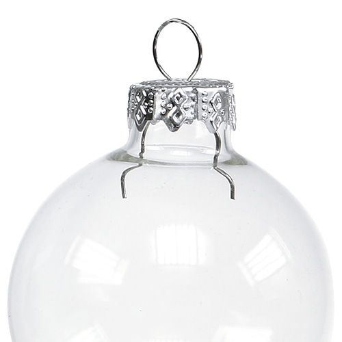 Floristik24 Christmas ball glass Ø6cm clear 24 pcs
