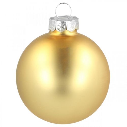 Product Christmas ball glass Ø6cm gold mix 24 pcs