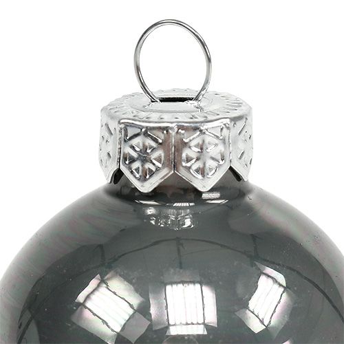 Floristik24 Christmas ball glass Ø3.5cm pink, grey, cream 16 pcs