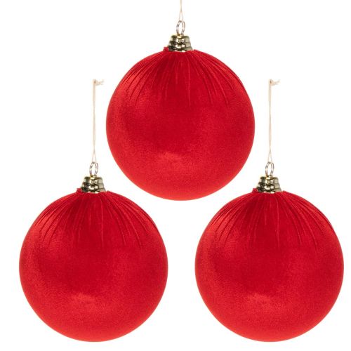 Set of 3 Red Velvet-Style