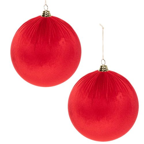 Velvet Red Christmas Bauble