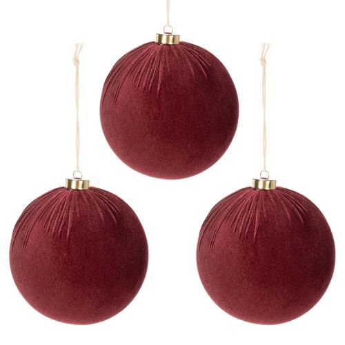 Velvet Christmas Baubles in