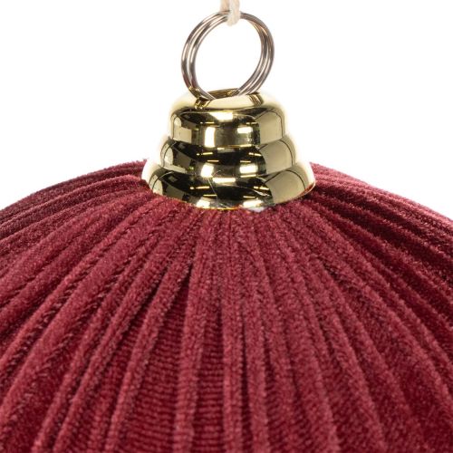 Velvet Red Christmas Baubles