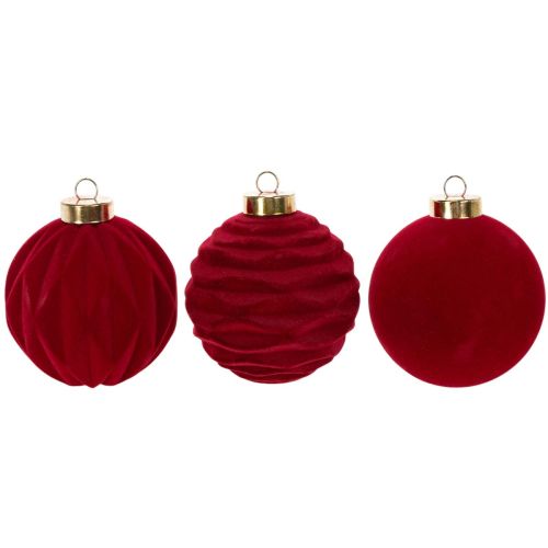 Set of 12 Velvet Christmas