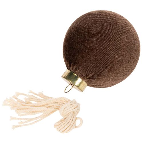 Velvet-Look Christmas Baubles