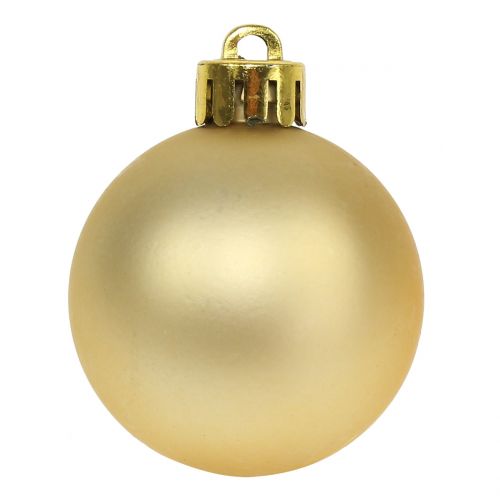 Product Christmas ball gold Ø3.5cm - Ø5.5cm 30pcs