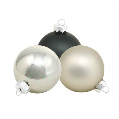 Black silver outlet christmas ornaments