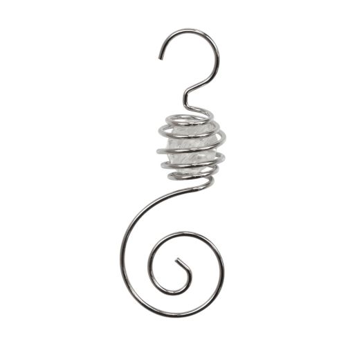 Floristik24 Christmas ball hanger, ball hanger silver 7cm 6pcs