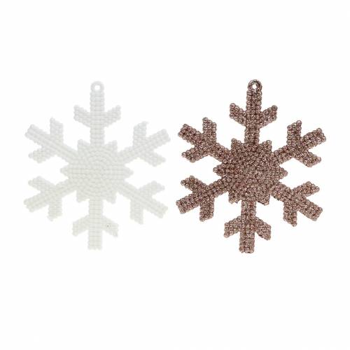 Floristik24 Christmas tree decorations in a set old rose, white, green plastic 25pcs