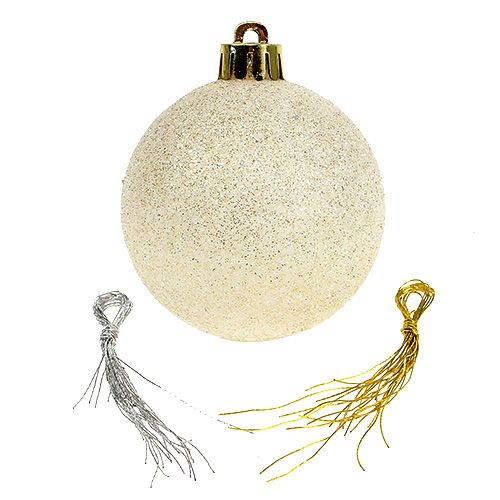 Product Christmas ball set plastic pastel colored Ø6cm 30pcs