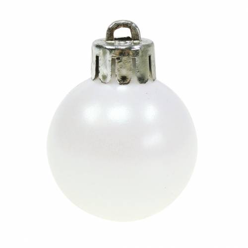 Product Christmas tree decorations Christmas ball white 3cm 14pcs