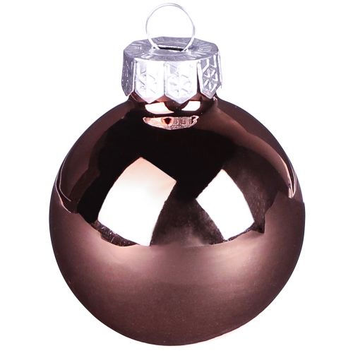 Product Christmas balls apricot mix tree balls glass Ø4cm 24 pcs