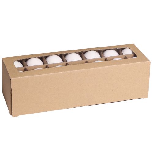 Product Christmas balls glass white matt enamel Ø4cm 24 pcs