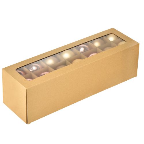Product Christmas balls gold and rose real glass Ø60mm 24 pcs