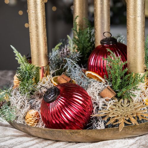 Floristik24 Christmas balls glass Christmas tree balls red Ø10cm 4pcs