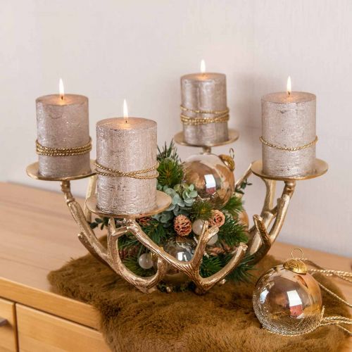 Product Christmas balls glass Christmas tree balls clear, brown Ø10cm 3pcs