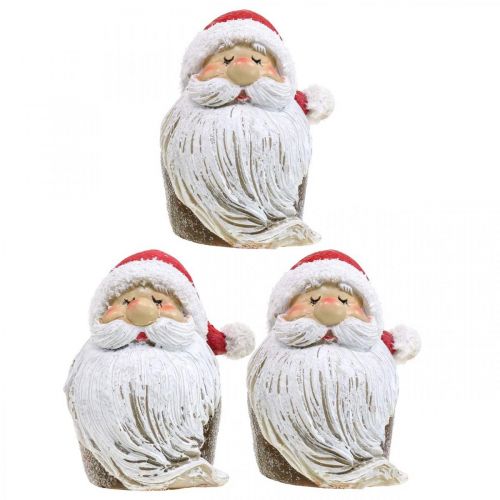 Product Santa Claus table decoration Santa Claus window decoration H8cm 3 pcs