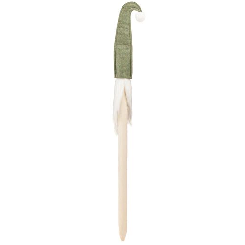 Product Santa Claus on a stick Christmas gnome green 57cm 4 pieces