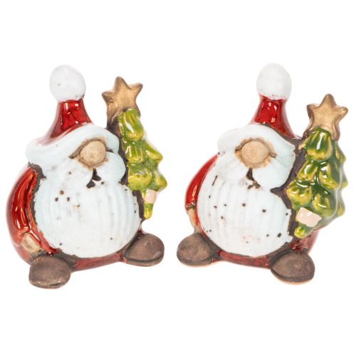 Santa Claus figurine with Christmas tree decoration, 7cm, 2 pieces buy online | Floristik24.co.uk