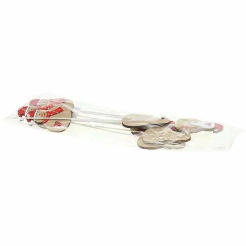 Floristik24 Decorative Plug Santa Claus/Snowman 7cm 12 pcs