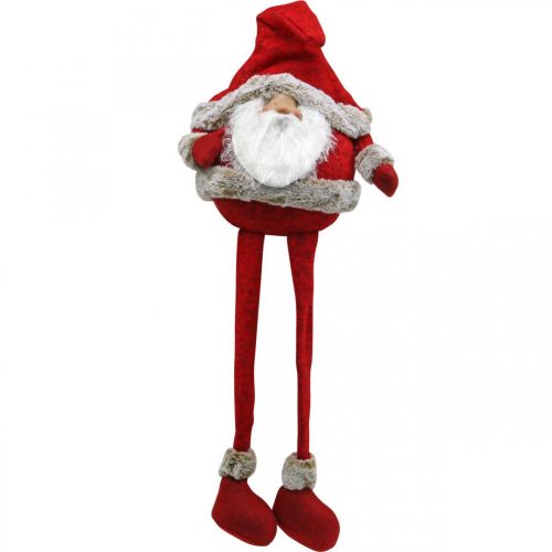 Santa Claus edge stool decorative figure Christmas 28×22×88cm