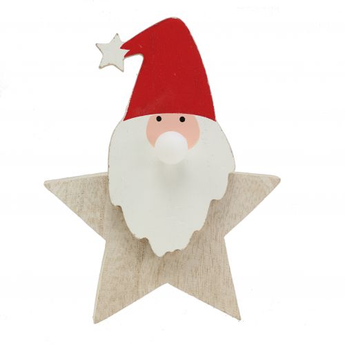 Floristik24 Santa with light nature, red 15cm