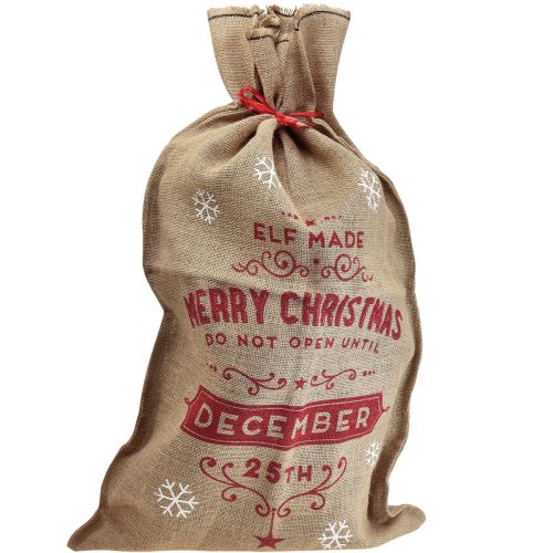 Christmas sack Gift sack Christmas jute sack large 80×48cm