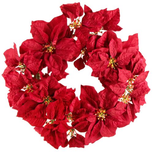 Floristik24 Poinsettia wreath artificial flowers Christmas Ø40cm