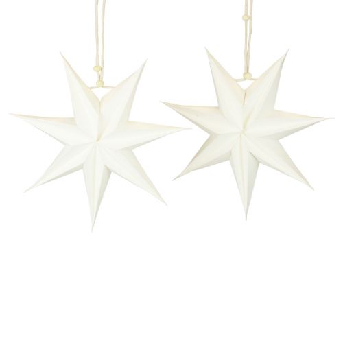 Poinsettia window, paper stars Christmas, folding star Ø21cm 4pcs