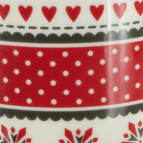 Product Christmas mug cup ceramic mug red and white Ø10cm H9cm