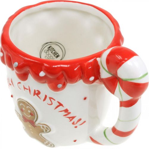 Product Christmas cup Merry Christmas white ceramic H10.5cm