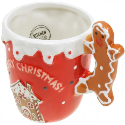 Product Christmas cup Merry Christmas red ceramic H10.5cm