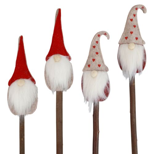 Product Christmas gnome garden stake gnome 48.5/50cm 4pcs