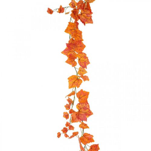 Floristik24 Vine leaves garland leaves garland red orange autumn L210cm